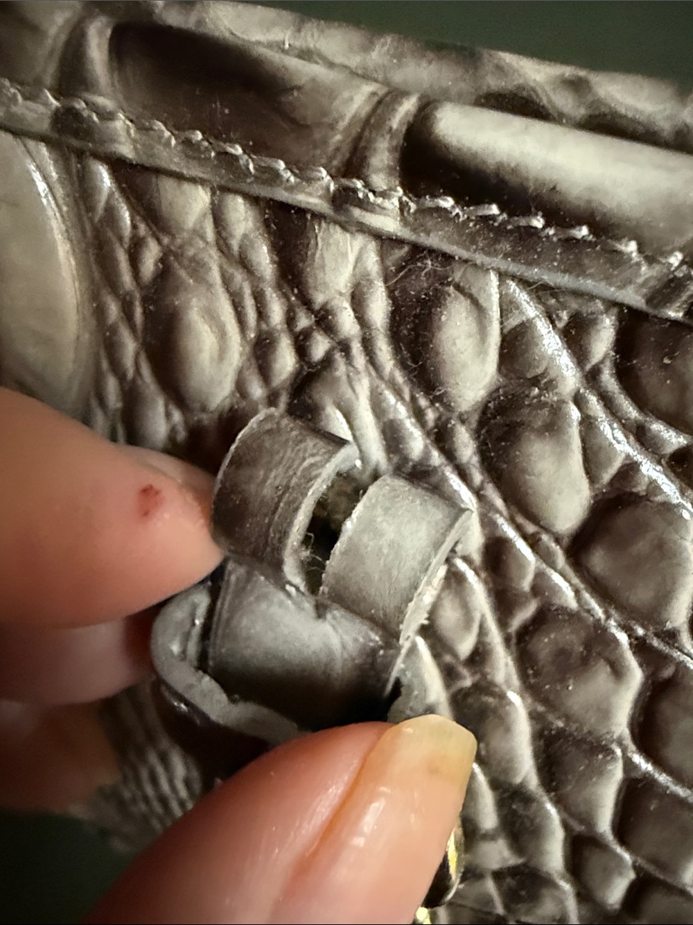 Brahmin Asher Shoulder Bag in Taupe with Cream Bow Charm - Picture 11 of 16